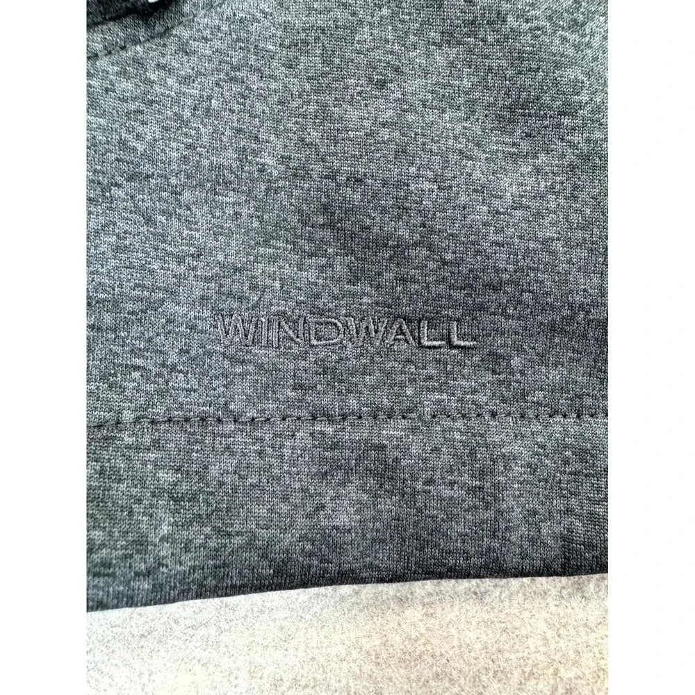 The North Face Ridgewall Soft Shell Vest Mens Large Gray Full Zip Embroidered